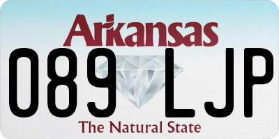 AR license plate 089LJP