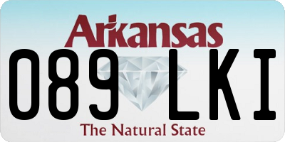 AR license plate 089LKI