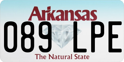 AR license plate 089LPE