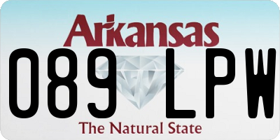 AR license plate 089LPW