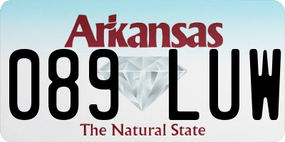 AR license plate 089LUW