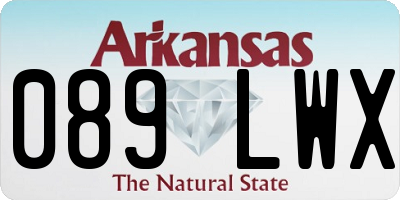 AR license plate 089LWX