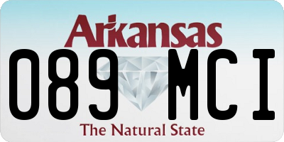 AR license plate 089MCI