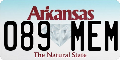 AR license plate 089MEM