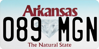 AR license plate 089MGN