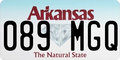 AR license plate 089MGQ
