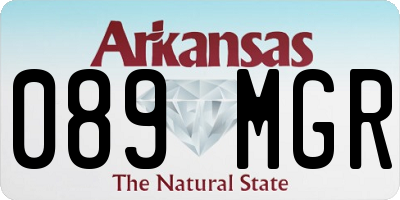 AR license plate 089MGR