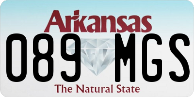 AR license plate 089MGS