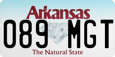 AR license plate 089MGT