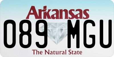 AR license plate 089MGU