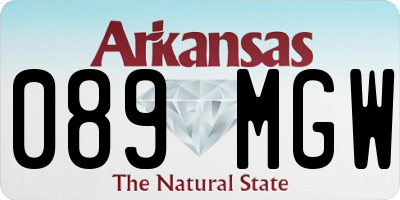 AR license plate 089MGW