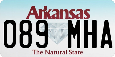AR license plate 089MHA
