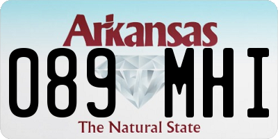 AR license plate 089MHI