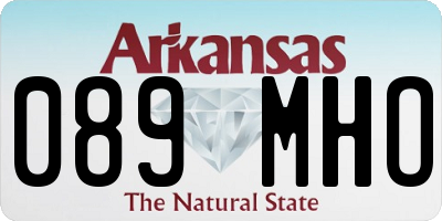 AR license plate 089MHO