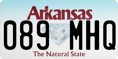 AR license plate 089MHQ