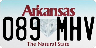 AR license plate 089MHV
