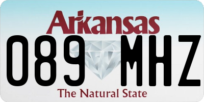 AR license plate 089MHZ