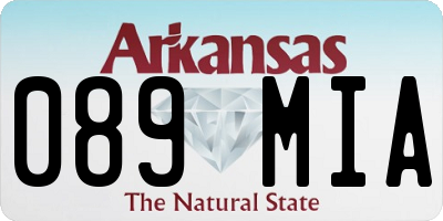 AR license plate 089MIA