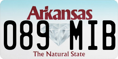 AR license plate 089MIB