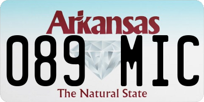 AR license plate 089MIC