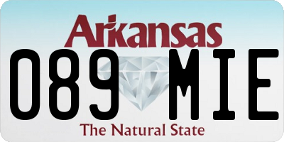 AR license plate 089MIE