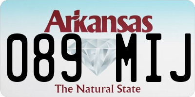 AR license plate 089MIJ