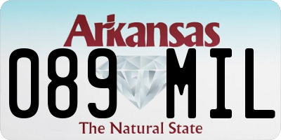 AR license plate 089MIL