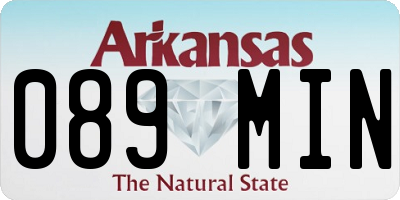 AR license plate 089MIN