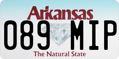 AR license plate 089MIP