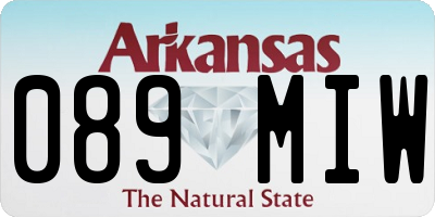 AR license plate 089MIW