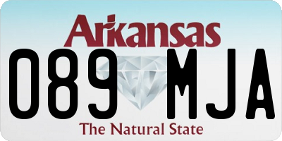 AR license plate 089MJA