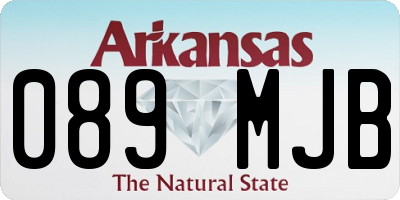 AR license plate 089MJB
