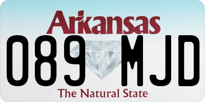 AR license plate 089MJD