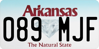 AR license plate 089MJF