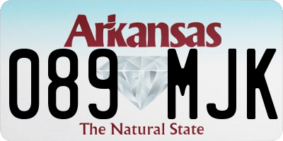 AR license plate 089MJK