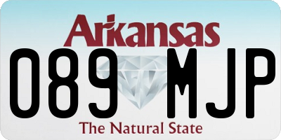 AR license plate 089MJP
