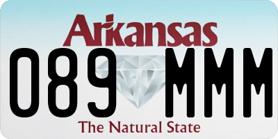 AR license plate 089MMM