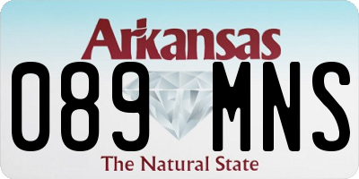 AR license plate 089MNS