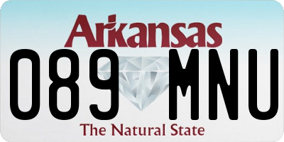 AR license plate 089MNU