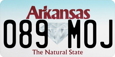 AR license plate 089MOJ