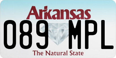 AR license plate 089MPL