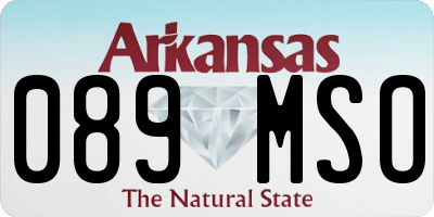 AR license plate 089MSO