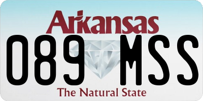 AR license plate 089MSS