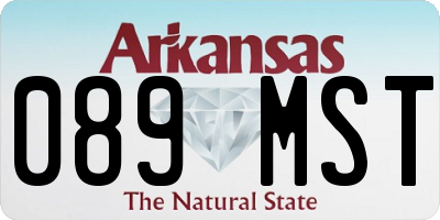 AR license plate 089MST