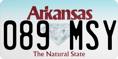 AR license plate 089MSY