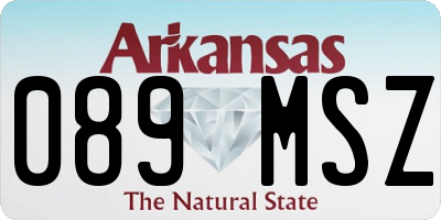 AR license plate 089MSZ