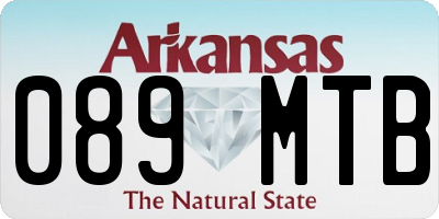 AR license plate 089MTB