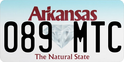 AR license plate 089MTC