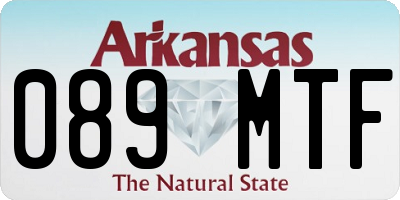 AR license plate 089MTF