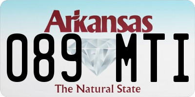 AR license plate 089MTI